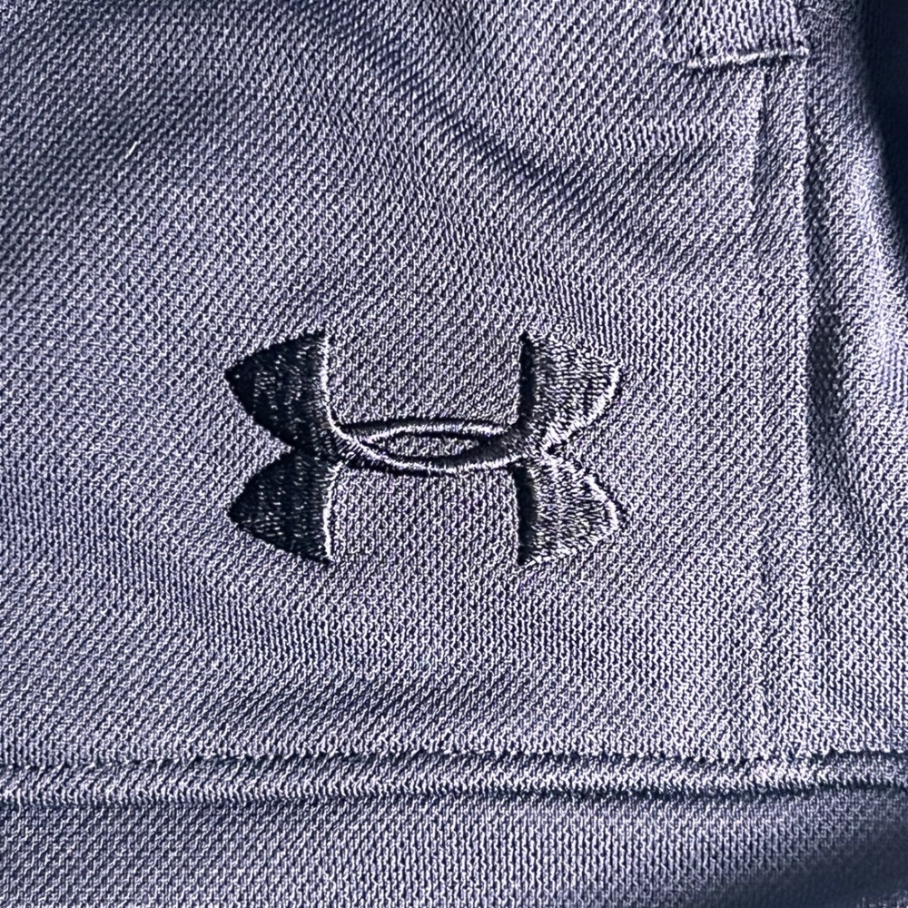 Notre Dame Fighting Irish Under Armour Mens L Full Zip Up Jacket Navy Gray Logo - Picture 4 of 8